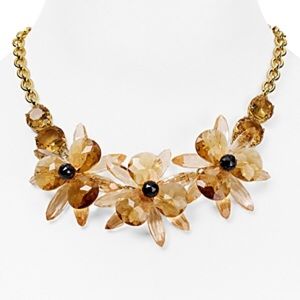 RARE NWT Kate Spade Crystal Flower Necklace